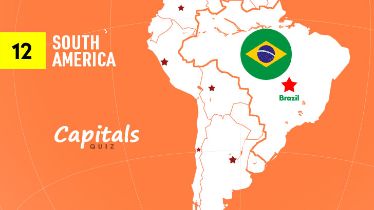 12 South America Countries Capitals Quiz