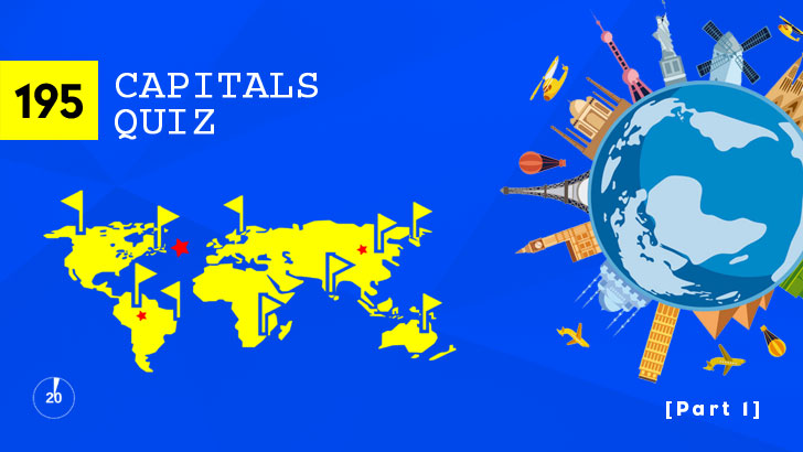 195 Countries Capitals Quiz (Part 1)