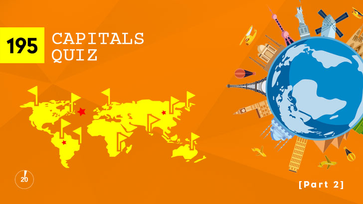 195 Countries Capitals Quiz (Part 2)