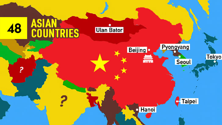 48 Asian Countries Capitals Quiz