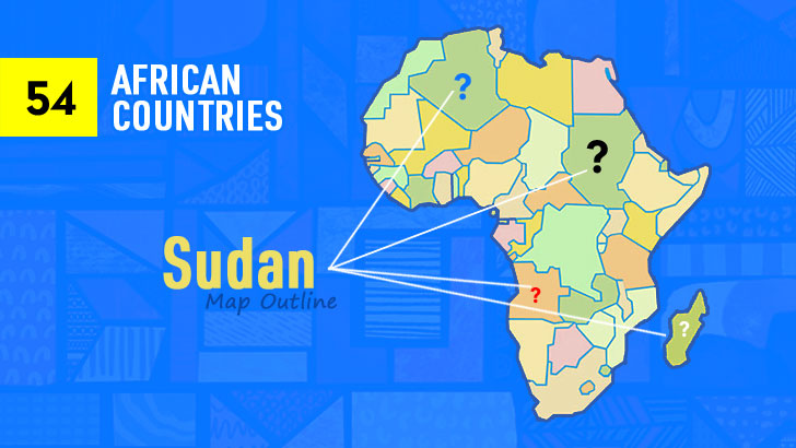 54 African Countries Map Outline Quiz