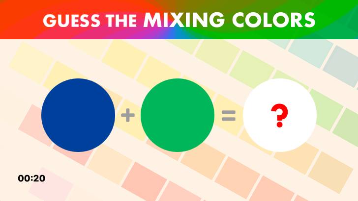 Guess the Mixing Colors Quiz