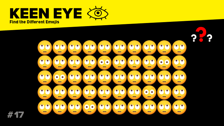 Find the Different Emojis (Easy)