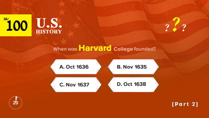 100 U.S. History Trivia Questions (2)