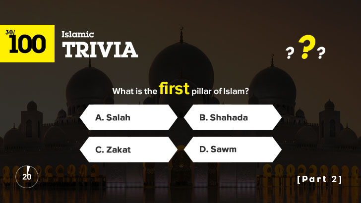 100 Islamic Trivia Quiz (Easy, 2)