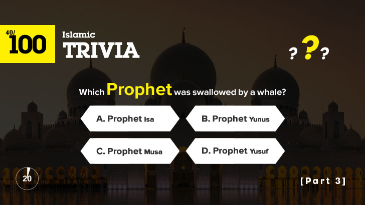 100 Islamic Trivia Quiz (Easy, 3)