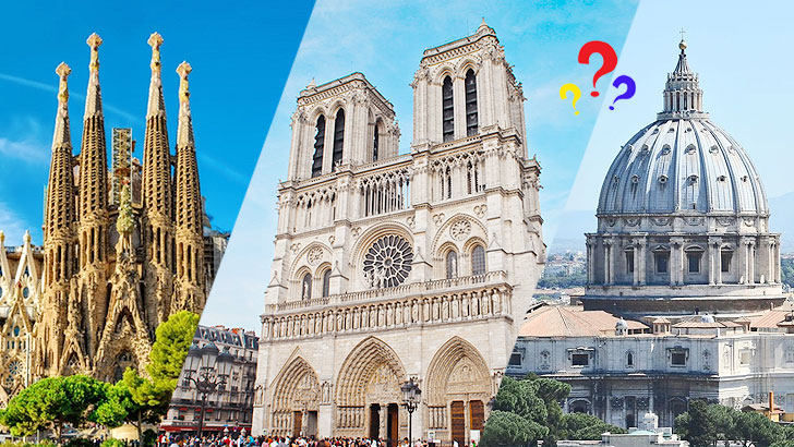 Identify 30 Most Famous Churches Quiz