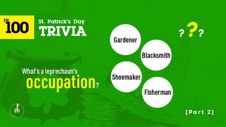 100 St. Patrick's Day Trivia Quiz (2)