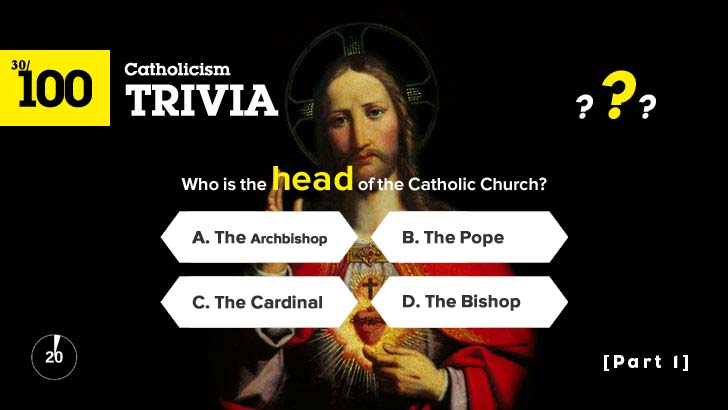 100 Catholicism Trivia Quiz (Easy, 1)