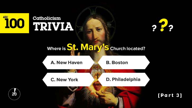 100 Catholicism Trivia Quiz (Easy, 3)