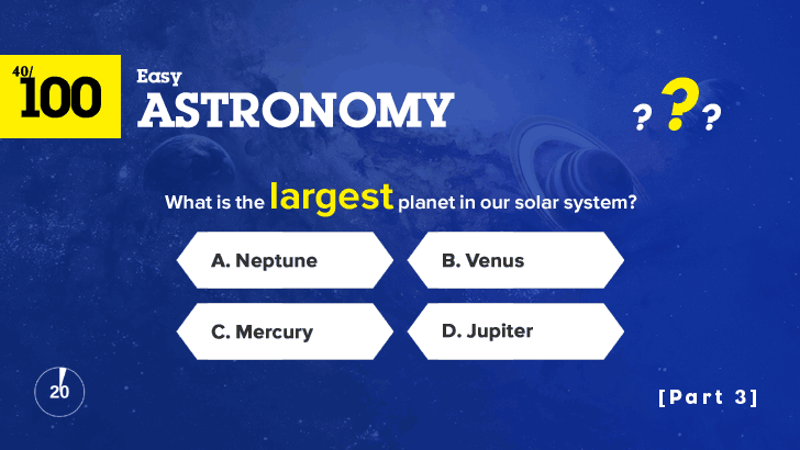 100 Easy Astronomy Questions Quiz (3)