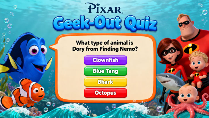 Pixar Geek-Out Quiz: 15 Q