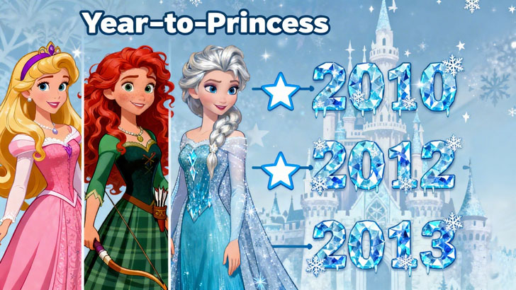 Year-to-Princess Match: 15 Q