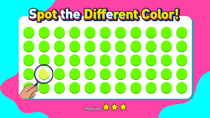 Spot the Odd Color: Circle Edition (L3)