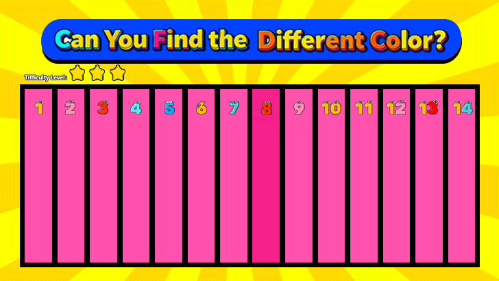 Spot the Odd Color: Bar Edition (L3)