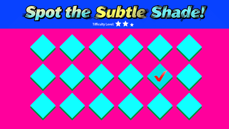 Spot the Odd Color: Diamond Edition (L2)