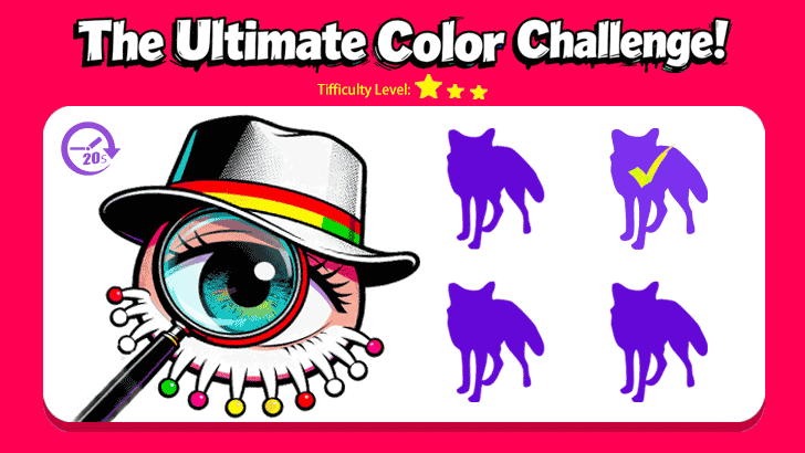 Spot the Odd Color: Fox Edition (L1)