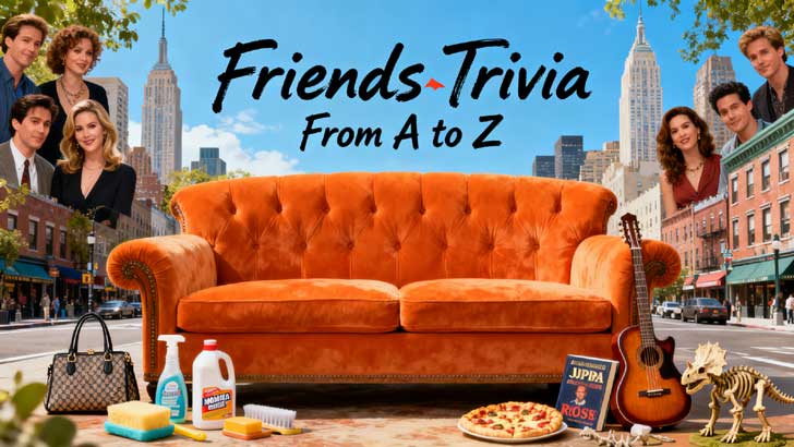 Friends Trivia From A to Z (10s Blitz)