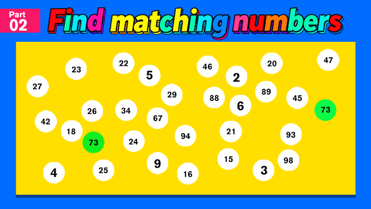 Find the Matching Numbers! Round 2