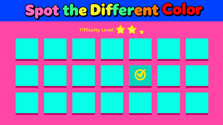 Spot the Odd Color: Square Edition (L2)