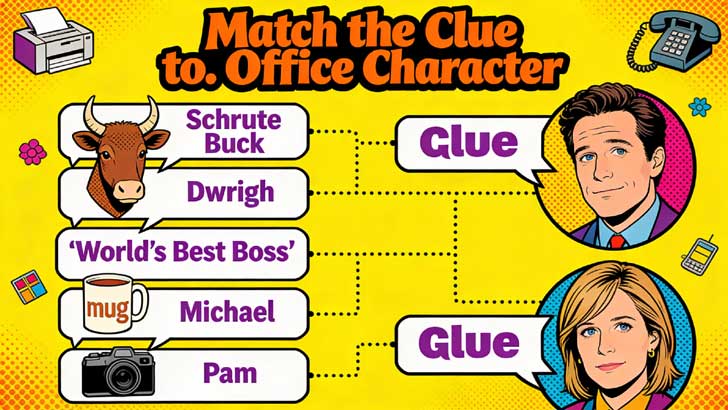 Match the Clue to the Office Character (1)
