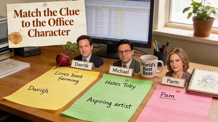 Match the Clue to the Office Character (2)