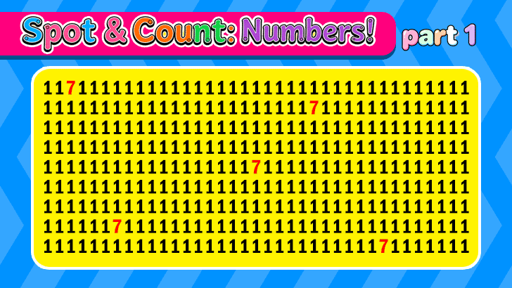 Spot the Differences: Digits Edition (1)