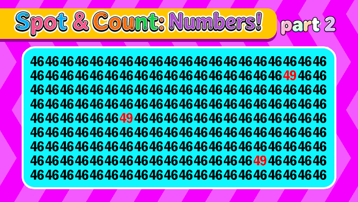 Spot the Differences: Digits Edition (2)