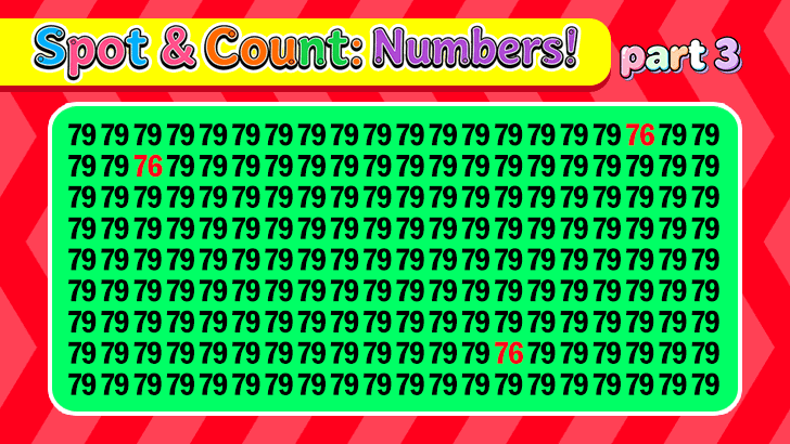 Spot the Differences: Digits Edition (3)