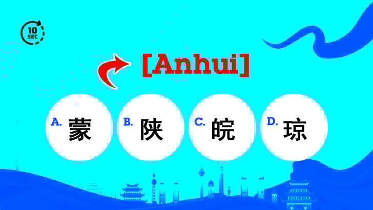 Chinese Provinces' Short Name Challenge (2)