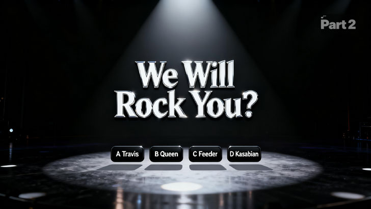 Pick the One-Word Band by Song (2)