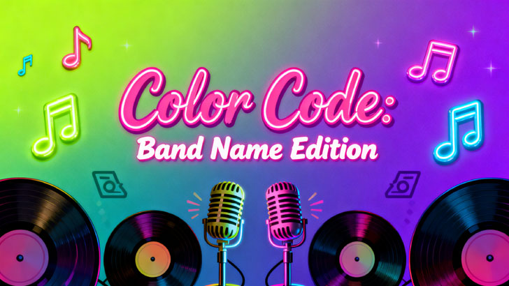 Color Code: Band Name Edition